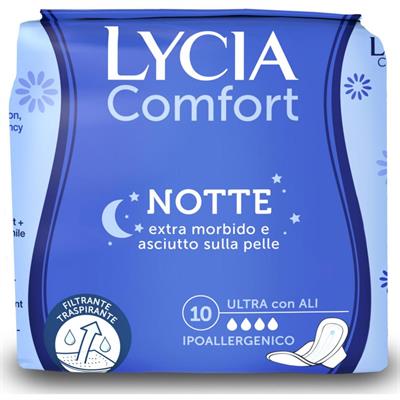 LYCIA ASSORB. ULTRA NOTTE C/ALI X10