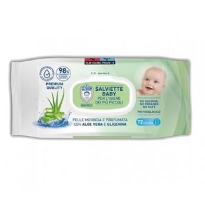 SALVIETTE BABY UMIDIF. X72 ALOE PROTEC