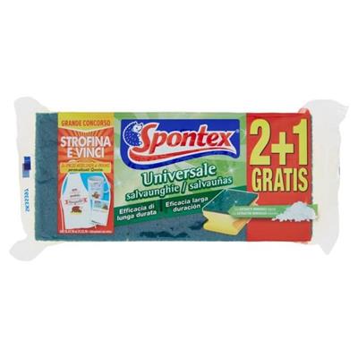 SPONTEX SPUGNA 19400350 2+1 RET.SALVAD