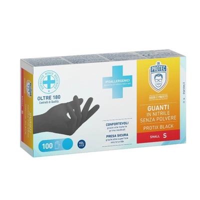 GUANTI NITRILE X100 SKIN BLACK S DR.PROTEC