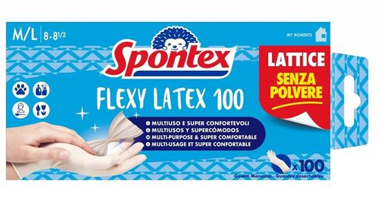 SPONTEX GUANTI LATEX X100 MIS. L