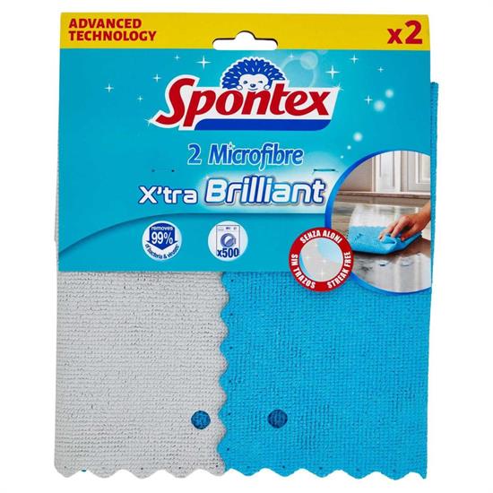 SPONTEX PANNO 19700086 EXTRA BRILL.X2