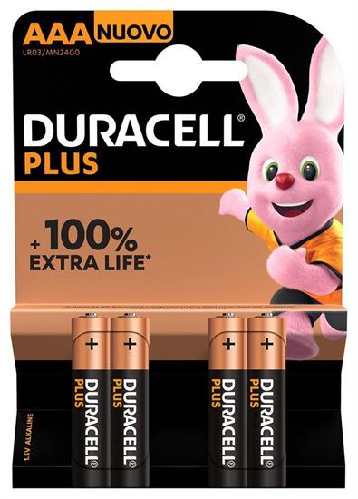 DURACELL PLUS M/STILO X4 AAA