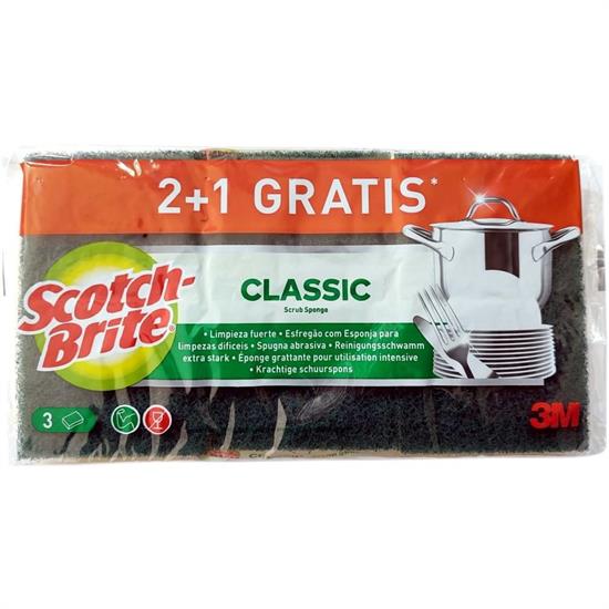 SCOTCH BRITE SPUGNA+RETINA 3 PZ.